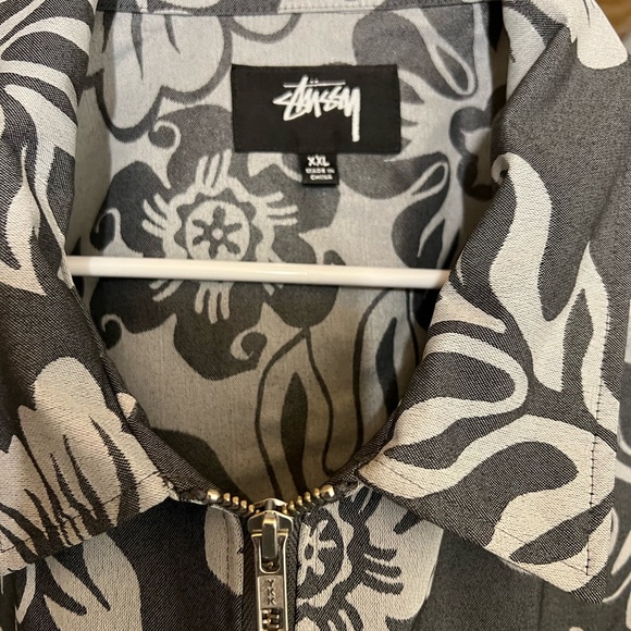 STÜSSY HAWAIIAN LIGHTWEIGHT ZIP JACKET - Picture 4 of 9